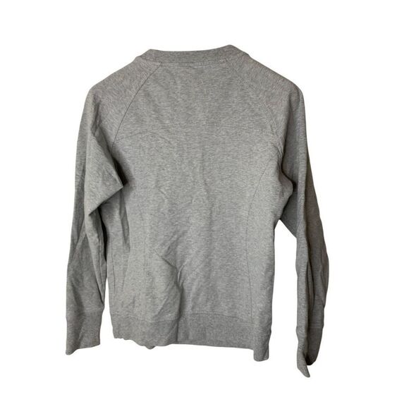 Lululemon Scuba Crew Heathered Core Light Grey sweatshirt women's size 8 W3CB2S - Picture 2 of 4